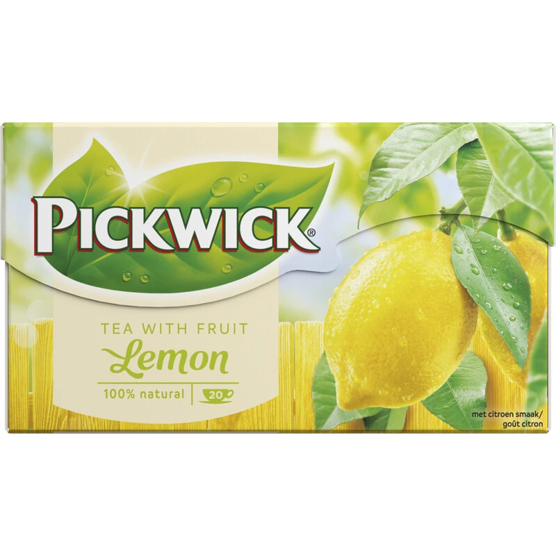 Thee Pickwick Tea with fruit lemon